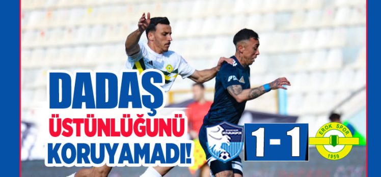 Erzurumspor FK evinde konuk ettiği Esenler Erokspor karşısında kritik 2 puan kaybetti.