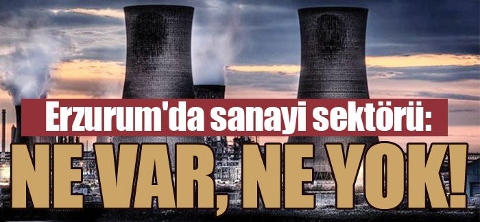 Erzurum’da sanayi sektörü: NE VAR, NE YOK!
