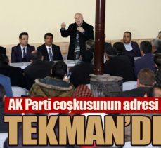 Ak Parti coşkusunun adresi Tekman’dı