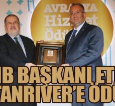DAİB BAŞKANI ETHEM TANRIVER’E ÖDÜL