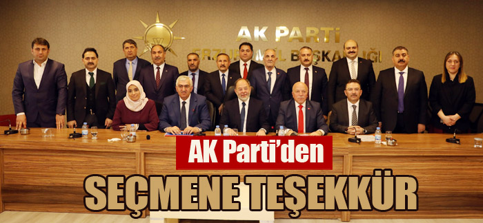 AK Parti’den seçmene teşekkür