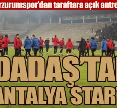 BB Erzurumspor’dan taraftara açık antrenman