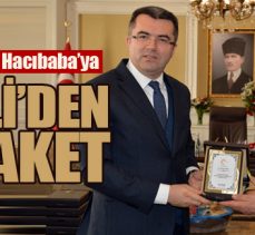 Dönerci Hacıbaba’ya Vali’den plaket