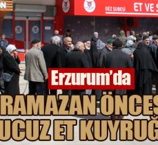 Erzurum’da Ramazan öncesi ucuz et kuyruğu