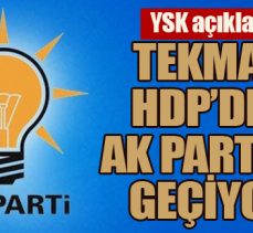 Tekman HDP’den AK Parti’ye geçiyor