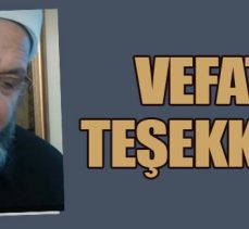 VEFAT – TEŞEKKÜR