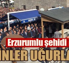 Erzurumlu şehidi binler uğurladı