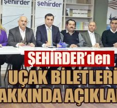 ŞEHİRDER’den uçak biletleri hakkında açıklama