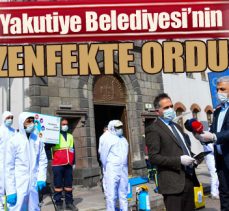 Yakutiye’nin dezenfekte ordusu