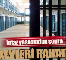 Cezaevleri rahatladı