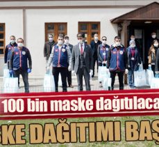 Erzurum’da maske dağıtımı başladı