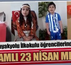 Kayakyolu İlkokulu öğrencilerinden anlamlı 23 Nisan mesajı