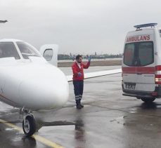 15 aylık bebek uçak ambulansla Erzurum’dan Kayseri’ye getirildi