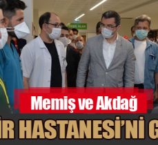 Memiş ve Akdağ Şehir Hastanesi’ni gezdi