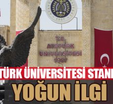 Atatürk Üniversitesi standına yoğun ilgi