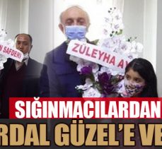 Sığınmacılardan ER-VAK Başkanı Erdal Güzel’e vefa