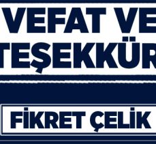 TAZİYE VE TEŞEKKÜR