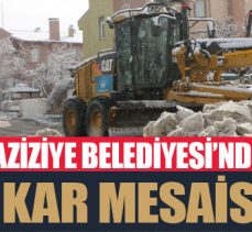 Aziziye Belediyesi’nde karla mücadele mesaisi