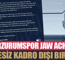BB Erzurumspor Jaw Achka’yı süresiz kadro dışı bıraktı