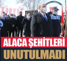 Alaca şehitleri anıldı