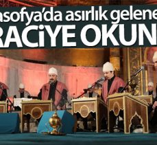 Ayasofya’da Mi’raciye okundu