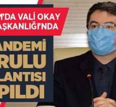 Erzurum’da İl Pandemi Kurulu toplantısı yapıldı