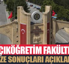 Açıköğretim fakültesi vize sonuçları açıklandı