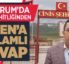 Cinis şehitliğinden anlamlı cevap