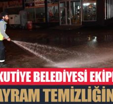Yakutiye Belediyesi ekipleri bayram temizliğinde