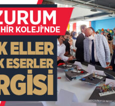 Erzurum Bahçeşehir Koleji’nde “Minik Eller-Büyük Eserler” Sergisi