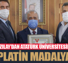 Kızılay’dan Atatürk Üniversitesine platin madalya
