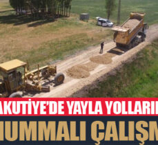 Yakutiye’de Yayla yollarında hummalı çalışma