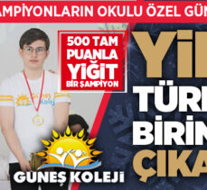 Şampiyonların okulu Özel Güneş Koleji yine Türkiye Birincisi çıkardı
