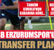 BB Erzurumspor’un transfer planı