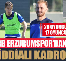 BB Erzurumspor’dan Süper Lig hedefi için iddialı kadro