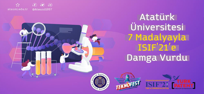 Atatürk Üniversitesi 7 Madalyayla Isıf’21’e damga vurdu