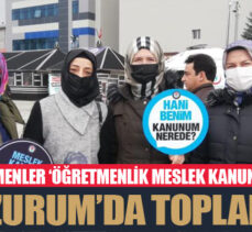 Öğretmenler ‘Öğretmenlik Meslek Kanunu’ için toplandı