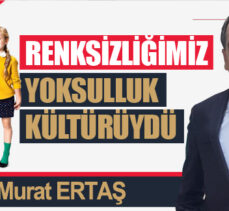 RENKSİZLİĞİMİZ YOKSULLUK KÜLTÜRÜYDÜ