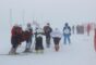 Şiddetli kar fırtınası, Palandöken’de kayak yapanlara zor anlar yaşattı