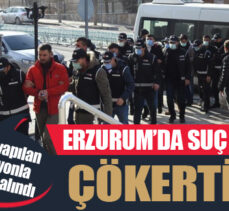 Erzurum’da suç çetesi çökertildi