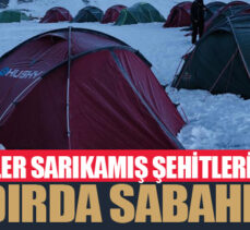 İzciler Sarıkamış şehitleri için eksi 30 derecede çadırda sabahladı