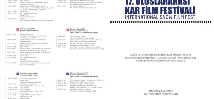 Uluslararası Kar Film Festivali’nin 17’ncisi başlıyor