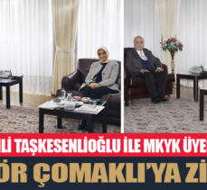 Milletvekili Taşkesenlioğlu ile MKYK Üyesi Fırat’tan Rektör Çomaklı’ya  ziyaret