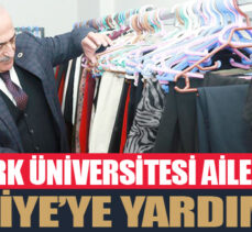 Atatürk Üniversitesi ailesinden Suriye’ye yardım eli