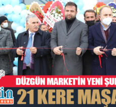 Düzgün market 21’inci şubesini törenle açtı