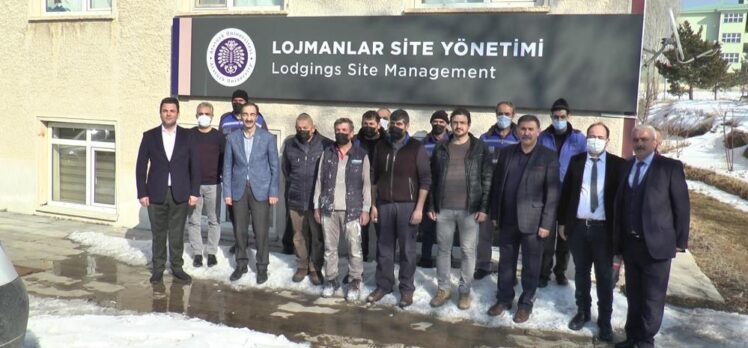 Atatürk Üniversitesi lojman site yönetimi işçilerine yönelik basın açıklaması yapıldı