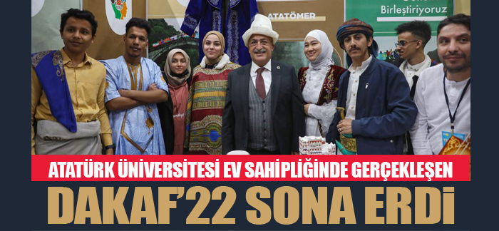 Atatürk Üniversitesi ev sahipliğinde gerçekleşen Dakaf’22 sona erdi Atatürk Üniversitesi ev sahipliğinde gerçekleşen Dakaf’22 sona erdi