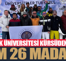 Atatürk Üniversitesi kürsüden inmedi; tam 26 madalya