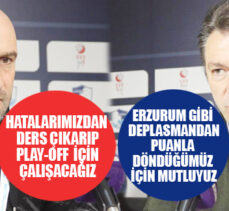 BB.Erzurumspor-Tuzlaspor maçın ardından