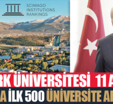 11 alanda Dünyada ilk 500 üniversite arasında yer aldı